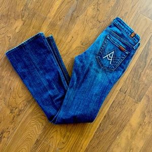 7 for all man kind “A” pocket bootcut jeans